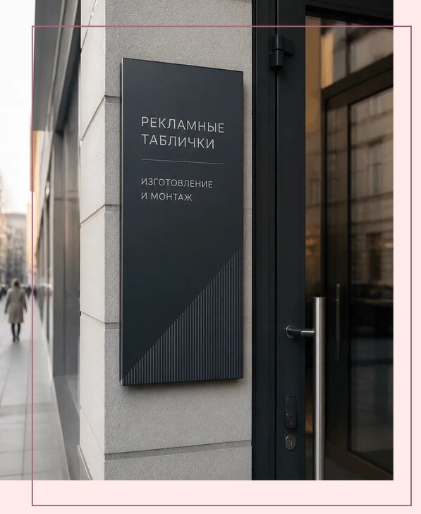 Рекламные таблички в Томске по цене от 4917 р. | Аванза-Тмс