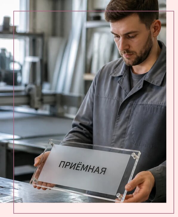 Таблички из оргстекла на заказ в Томске от 4262 р. | Аванза-Тмс
